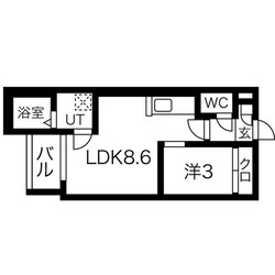 道徳駅 徒歩7分 1階の物件間取画像